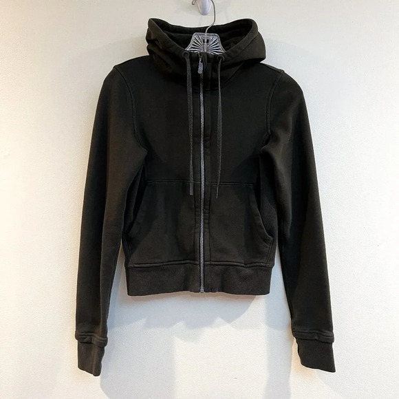 Lululemon Olive Green Full Zip Athletic Athleisure Loungewear Hoodie Jacket 2 - Picture 2 of 8